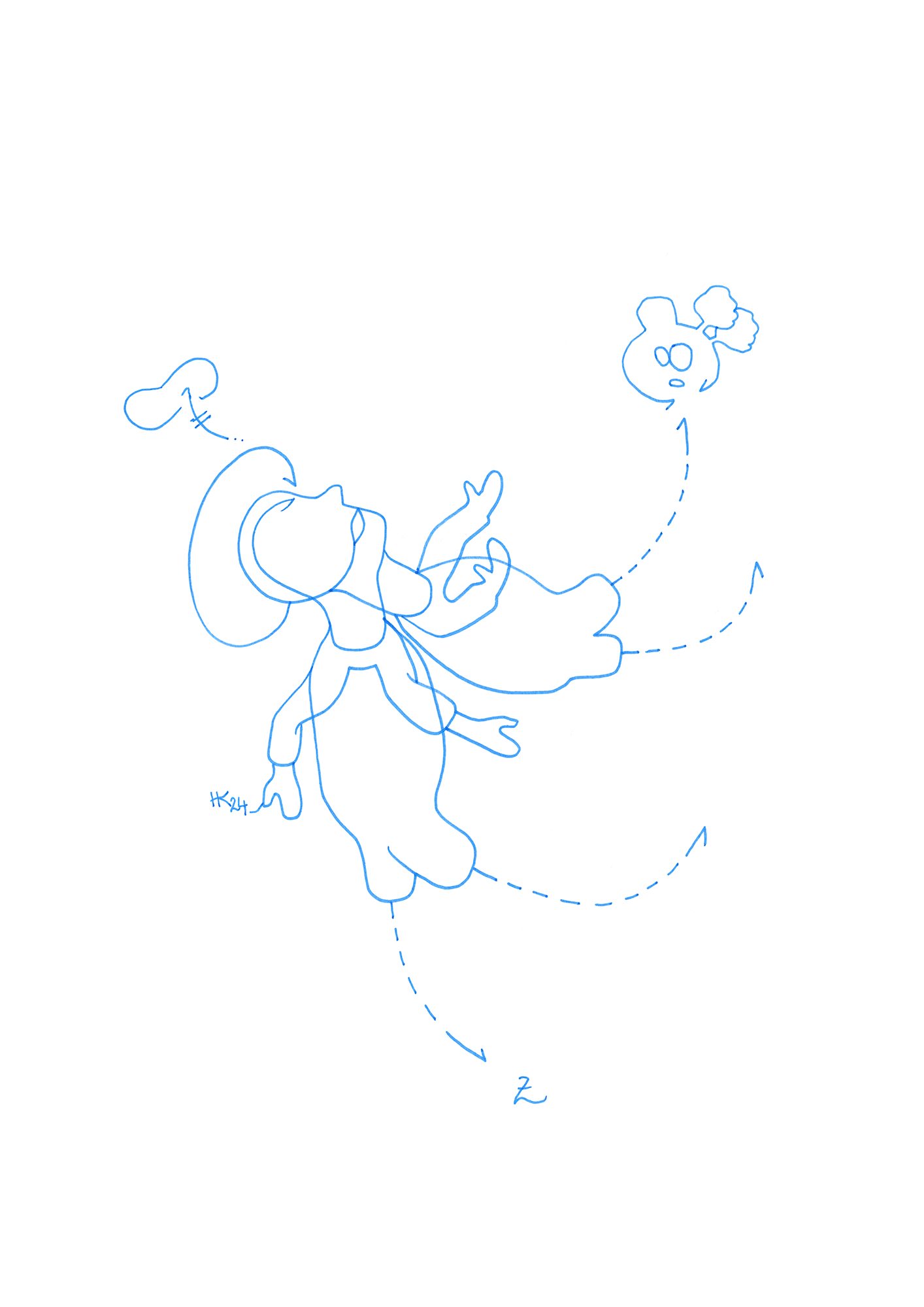 Hannes Kater –Tageszeichnung (Zeichnung/drawing) vom 10.09.2024 (1414 x 2000 Pixel)