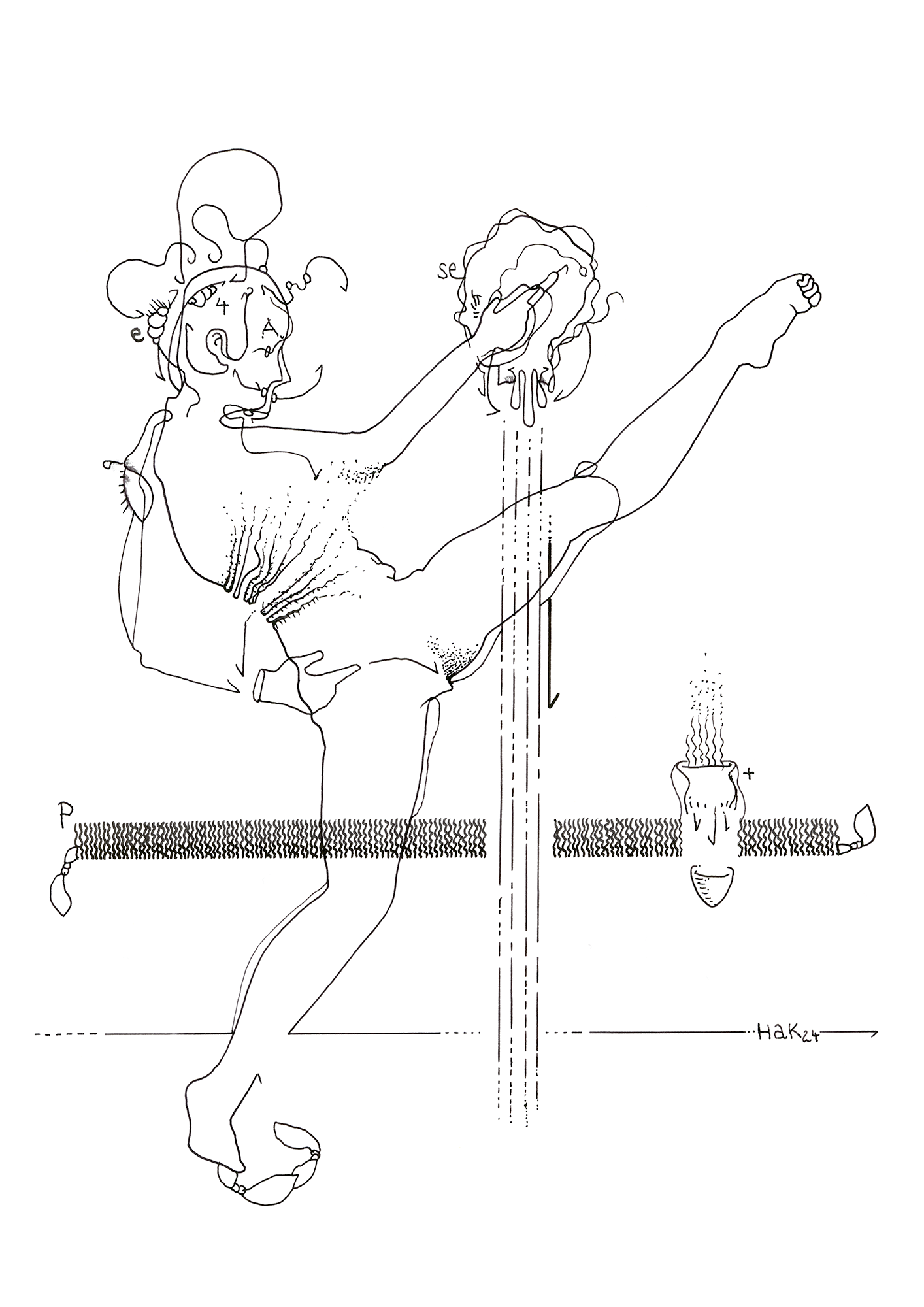 Hannes Kater Tageszeichnung (Zeichnung/drawing) vom 07.11.2024 (1414 x 2000 Pixel)