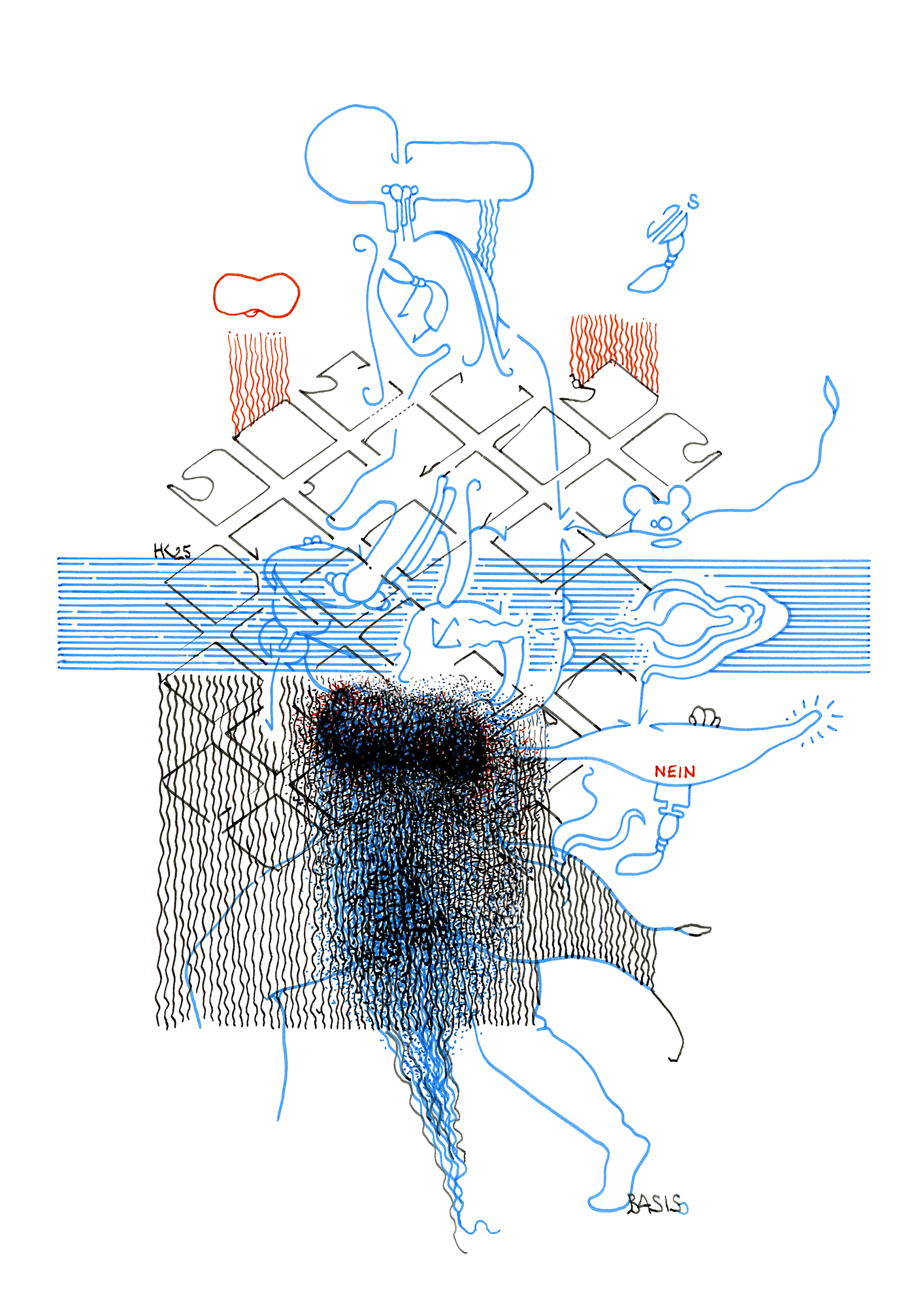 Hannes Kater – Tageszeichnung (Zeichnung/drawing) vom 28.05.2025 (1414 x 2000 Pixel)