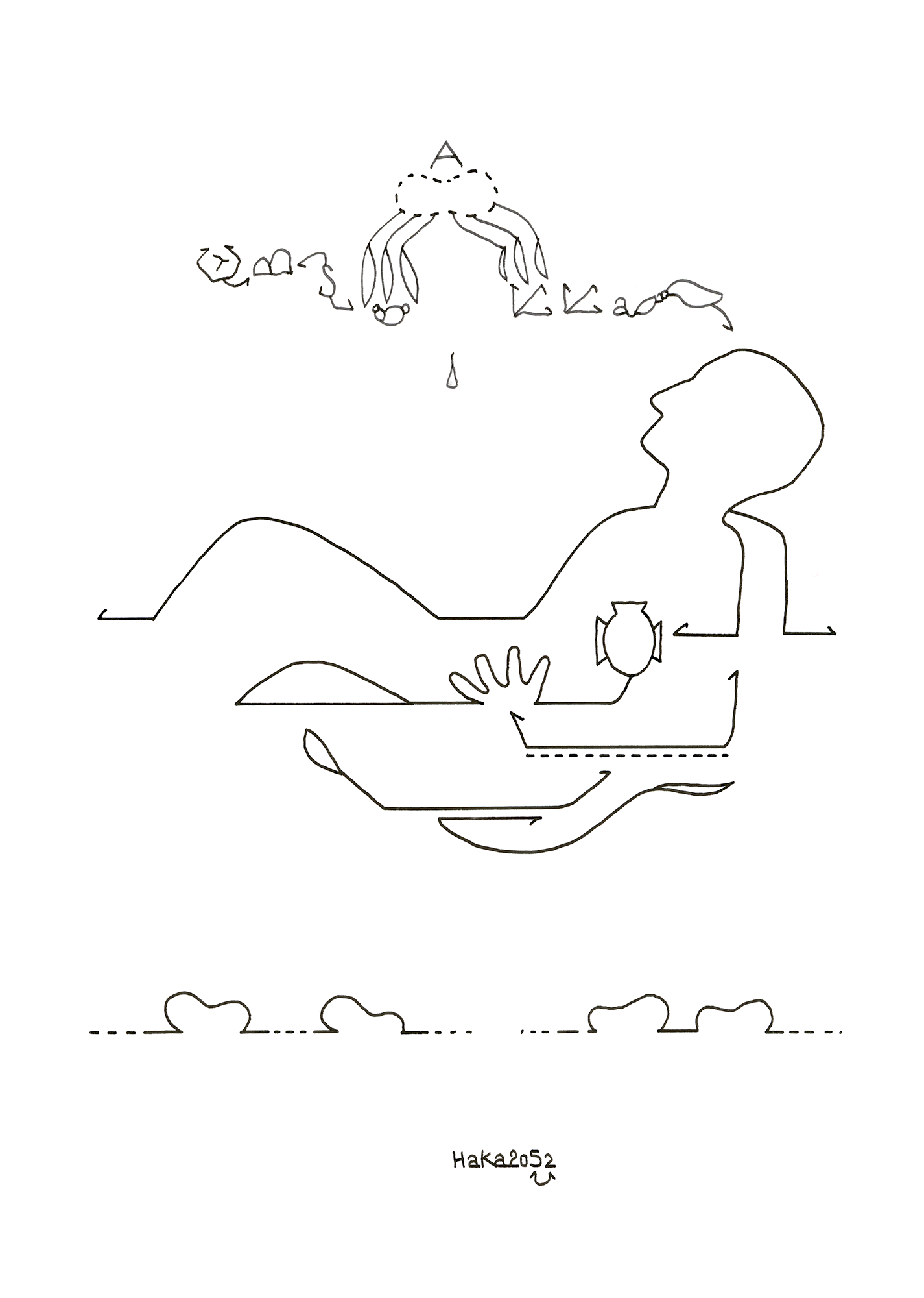 Hannes Kater – Tageszeichnung (Zeichnung/drawing) vom 30.04.2025 (1414 x 2000 Pixel)