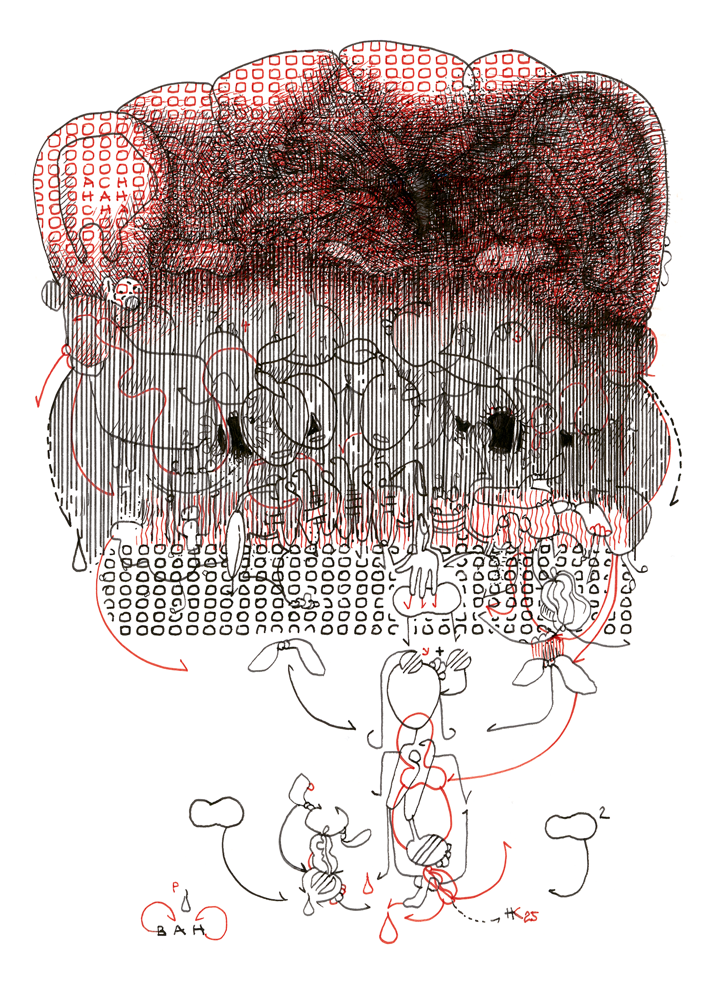 Hannes Kater – Tageszeichnung (Zeichnung/drawing) vom 15.04.2025 (1414 x 2000 Pixel)