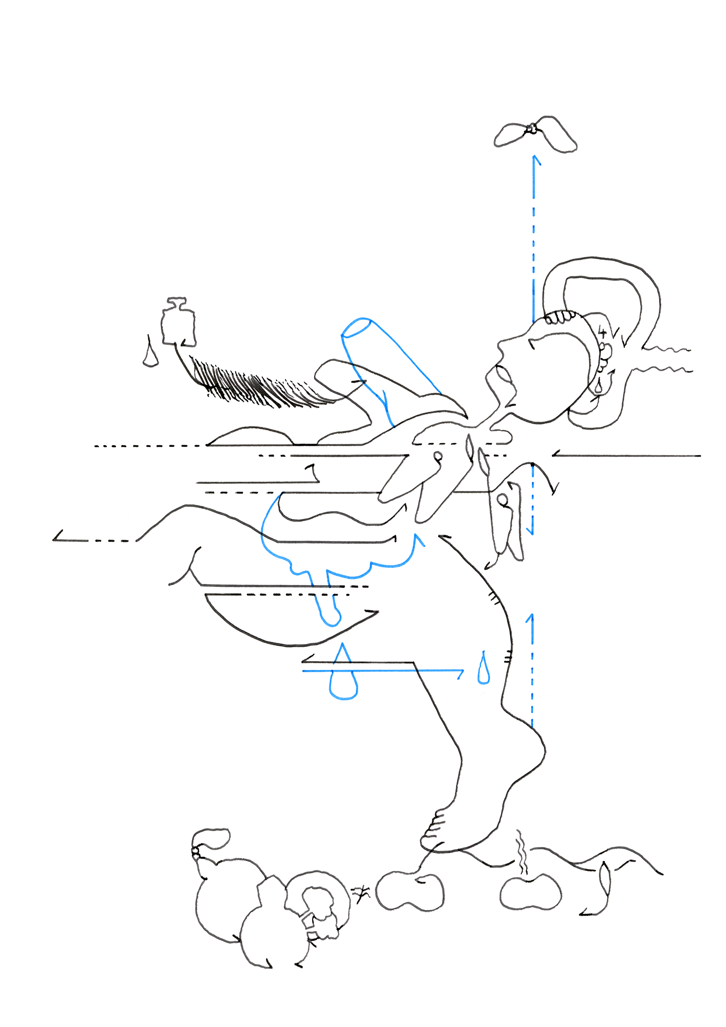 Hannes Kater – Tageszeichnung (Zeichnung/drawing) vom 05.05.2025 (1414 x 2000 Pixel)