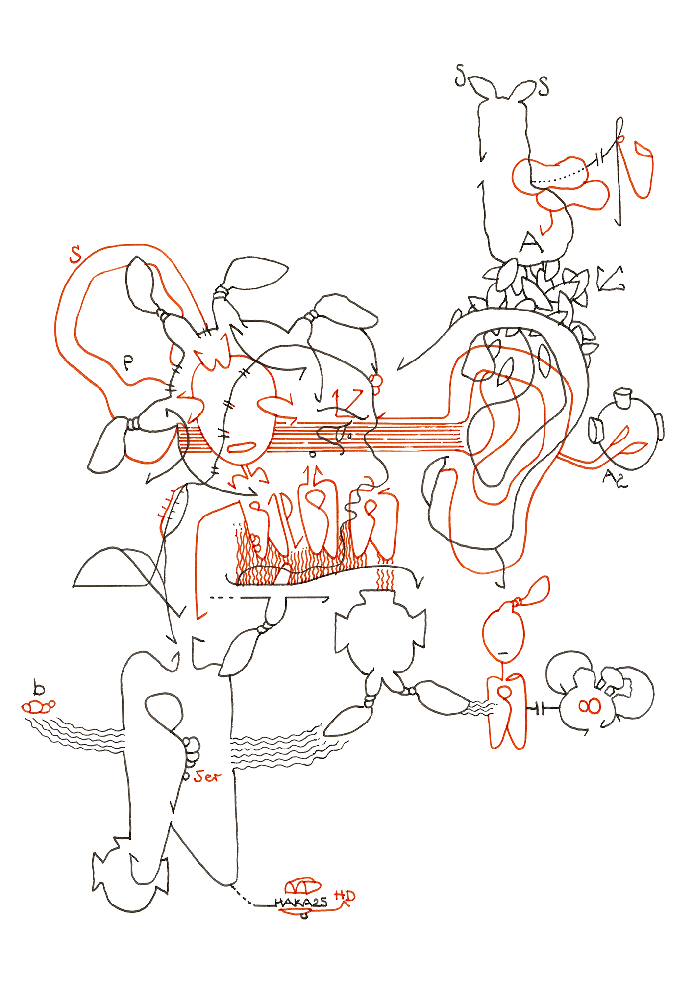 Hannes Kater – Tageszeichnung (Zeichnung/drawing) vom 07.05.2025 (1414 x 2000 Pixel)