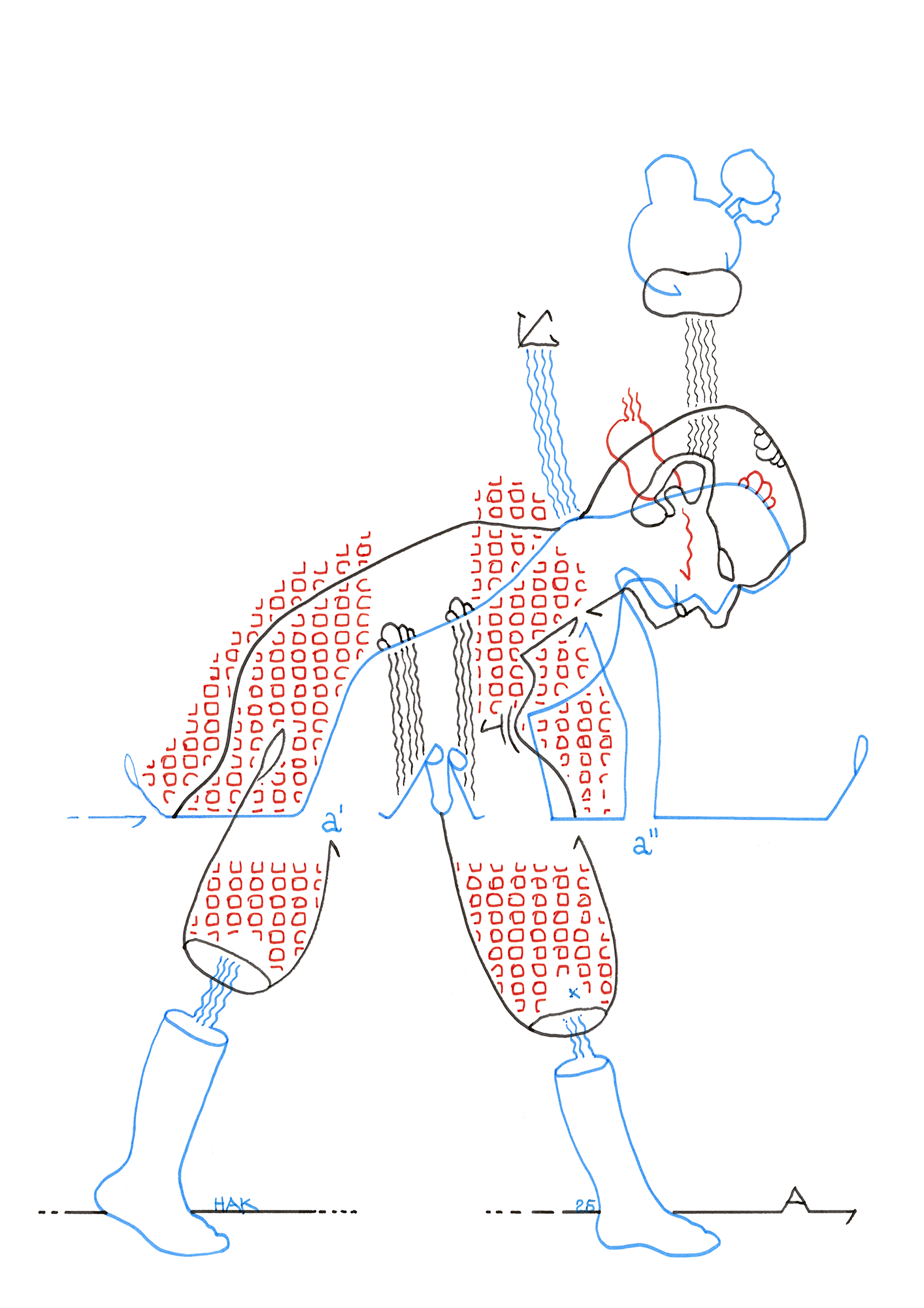 Hannes Kater – Tageszeichnung (Zeichnung/drawing) vom 16.05.2025 (1414 x 2000 Pixel)