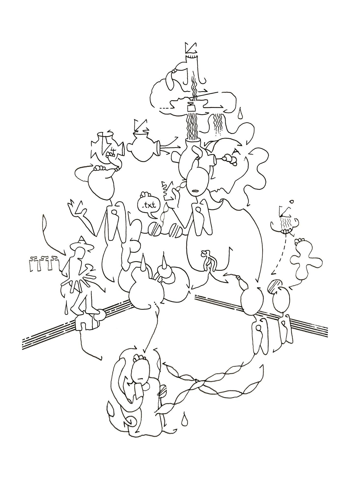 Hannes Kater – Tageszeichnung (Zeichnung/drawing) vom 26.09.2025 (1414 x 2000 Pixel)