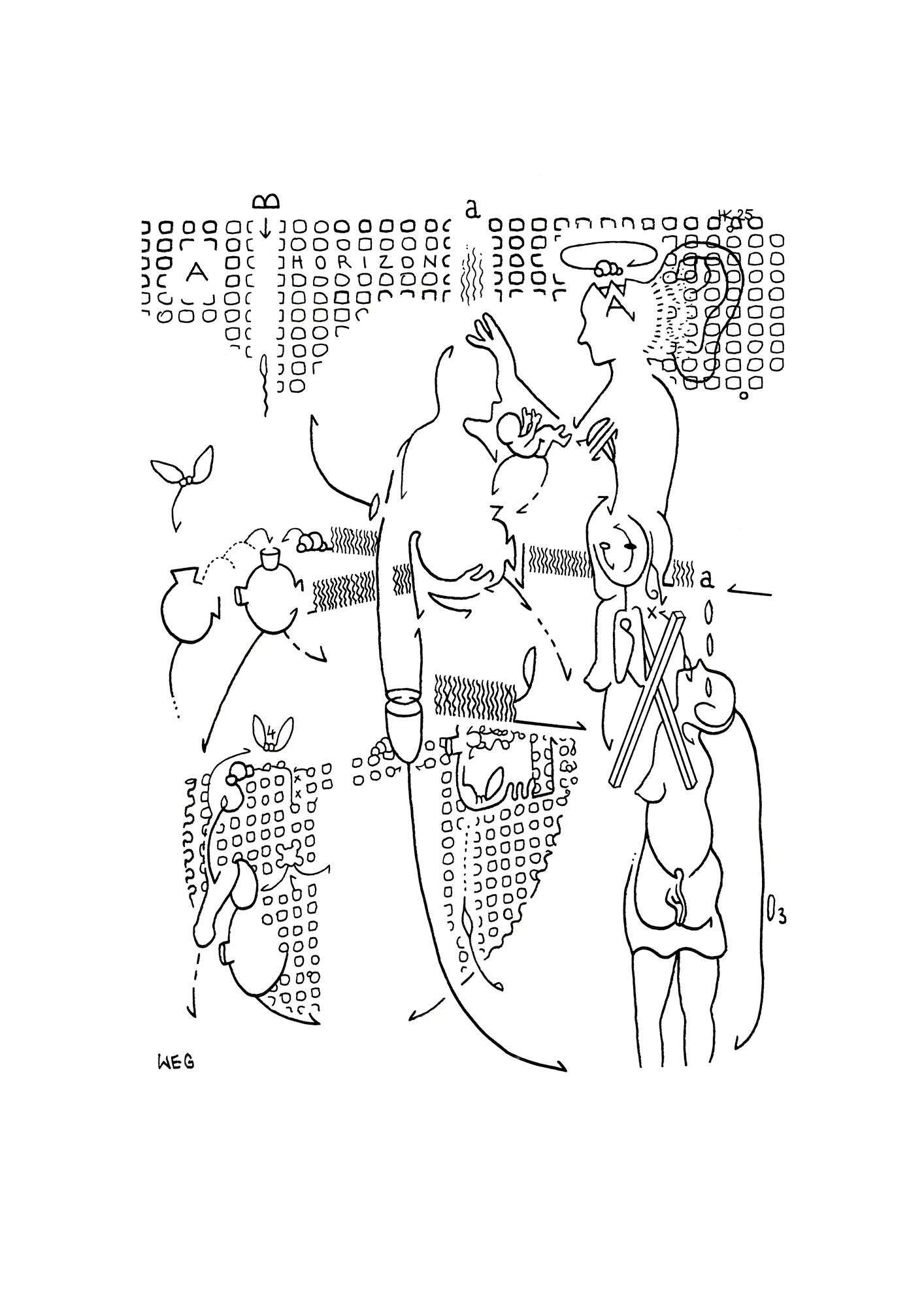 Hannes Kater – Tageszeichnung (Zeichnung/drawing) vom 23.09.2025 (1414 x 2000 Pixel)