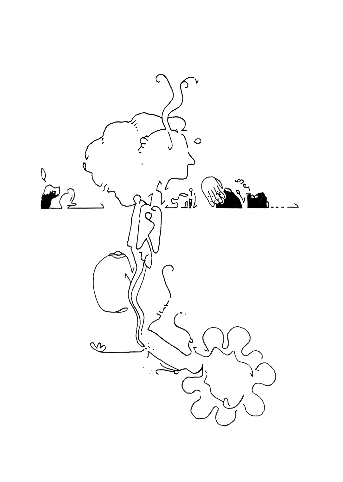 Hannes Kater – Tageszeichnung (Zeichnung/drawing) vom 20.09.2025 (1414 x 2000 Pixel)