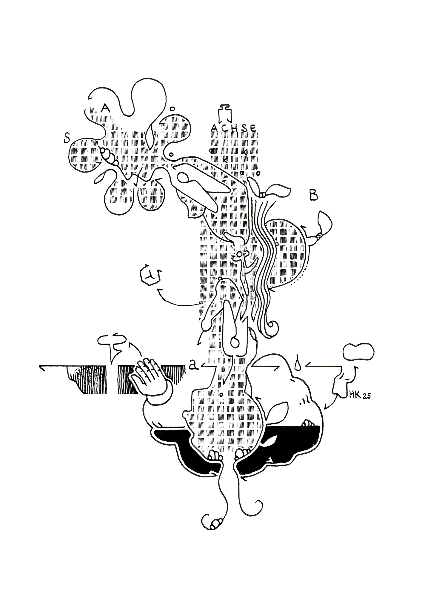 Hannes Kater – Tageszeichnung (Zeichnung/drawing) vom 19.09.2025 (1414 x 2000 Pixel)