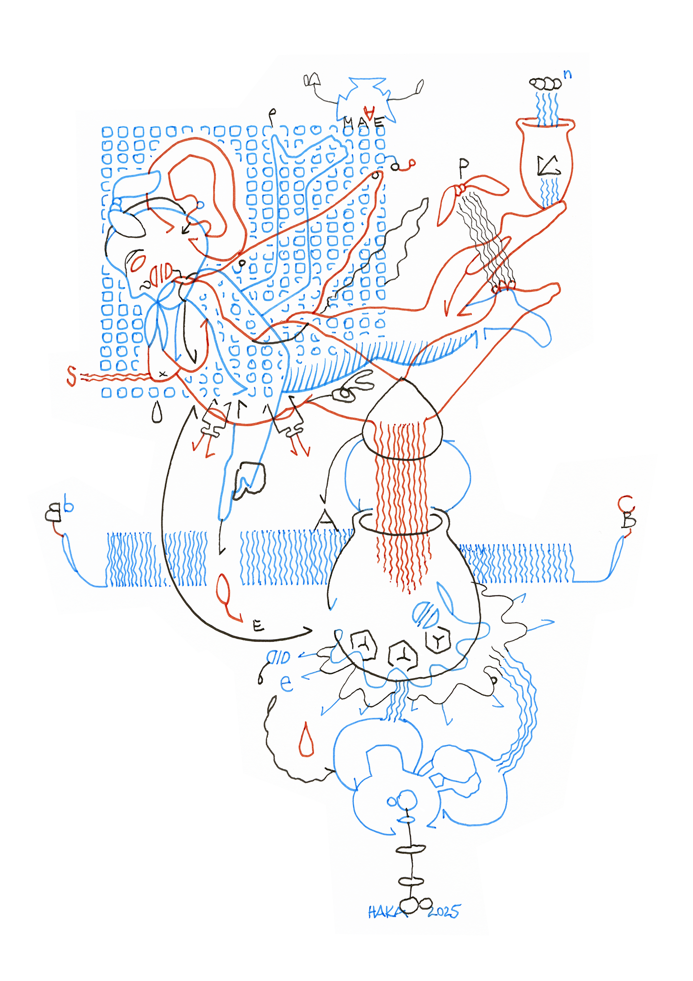 Hannes Kater  Tageszeichnung (Zeichnung/drawing) vom 14.11.2025 (1414 x 2000 Pixel)