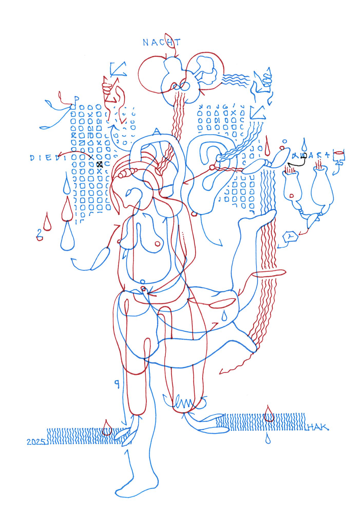 Hannes Kater  Tageszeichnung (Zeichnung/drawing) vom 30.10.2025 (1414 x 2000 Pixel)