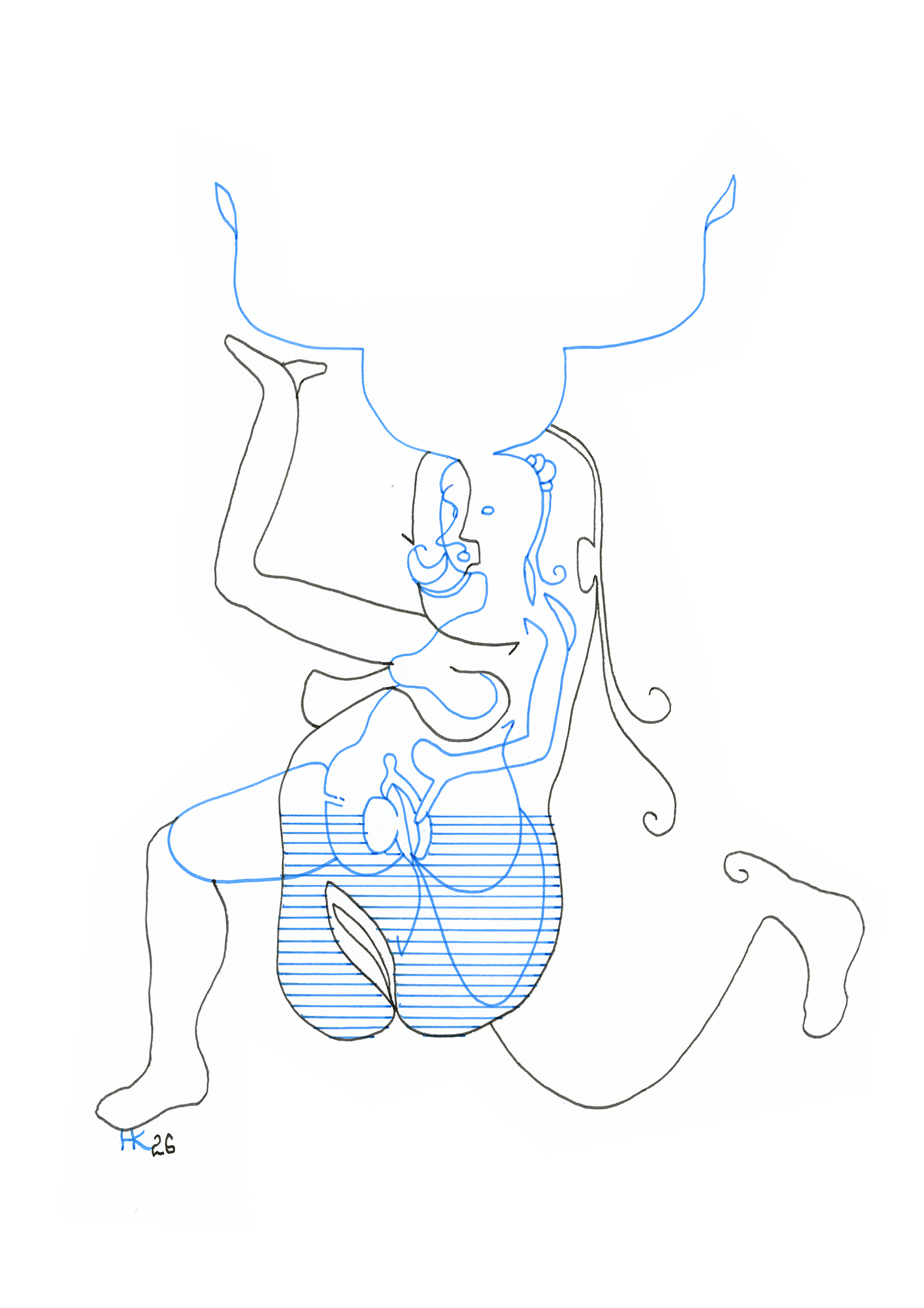 Hannes Kater  Tageszeichnung (Zeichnung/drawing) vom 17.03.2026 (1414 x 2000 Pixel)