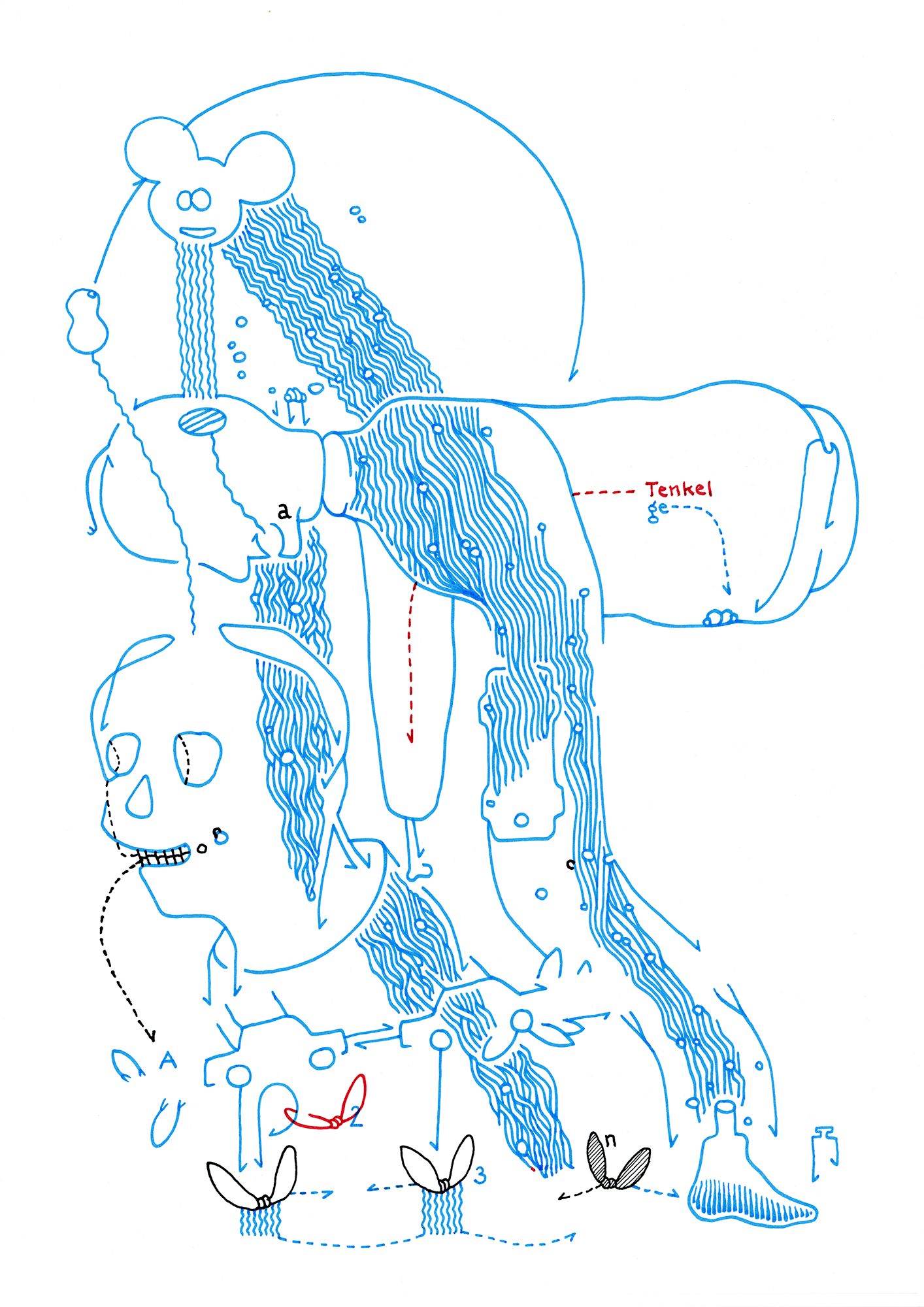 Hannes Kater  Tageszeichnung (Zeichnung/drawing) vom 06.10.2014 (1414 x 2000 Pixel)