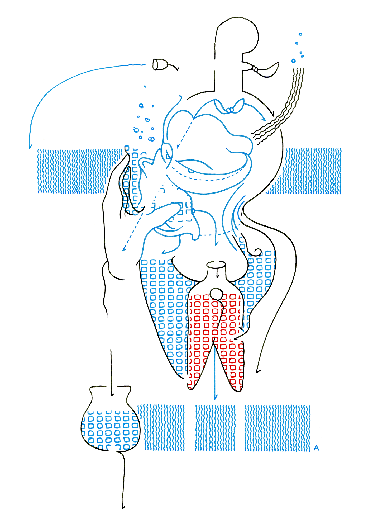 Hannes Kater  Tageszeichnung (Zeichnung/drawing) vom 14.11.2014 (1414 x 2000 Pixel)