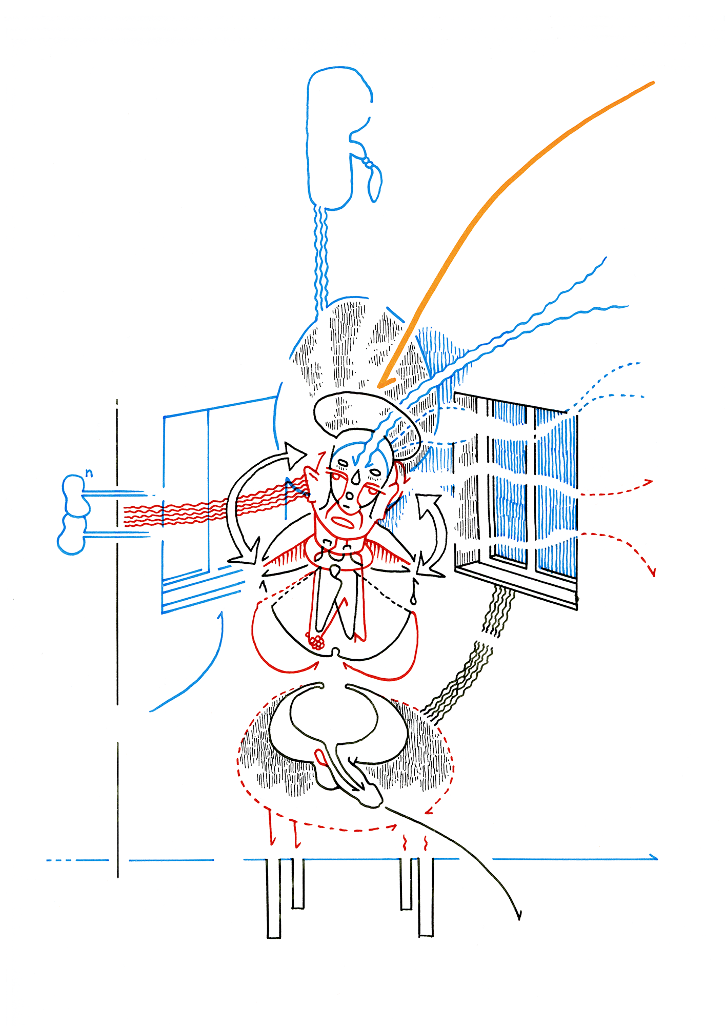Hannes Kater  Tageszeichnung (Zeichnung/drawing) vom 25.11.2014 (1414 x 2000 Pixel)