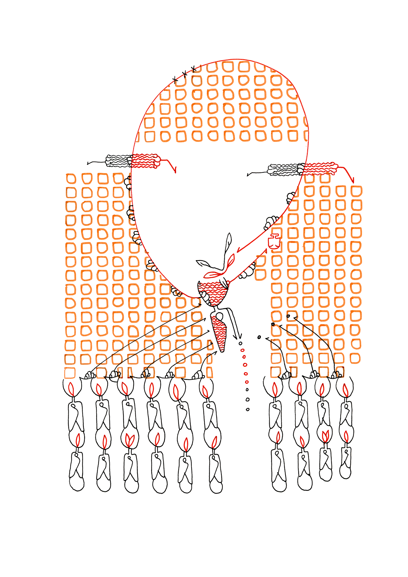 Hannes Kater – Tageszeichnung (Zeichnung/drawing) vom 01.12.2019 (1414 x 2000 Pixel)