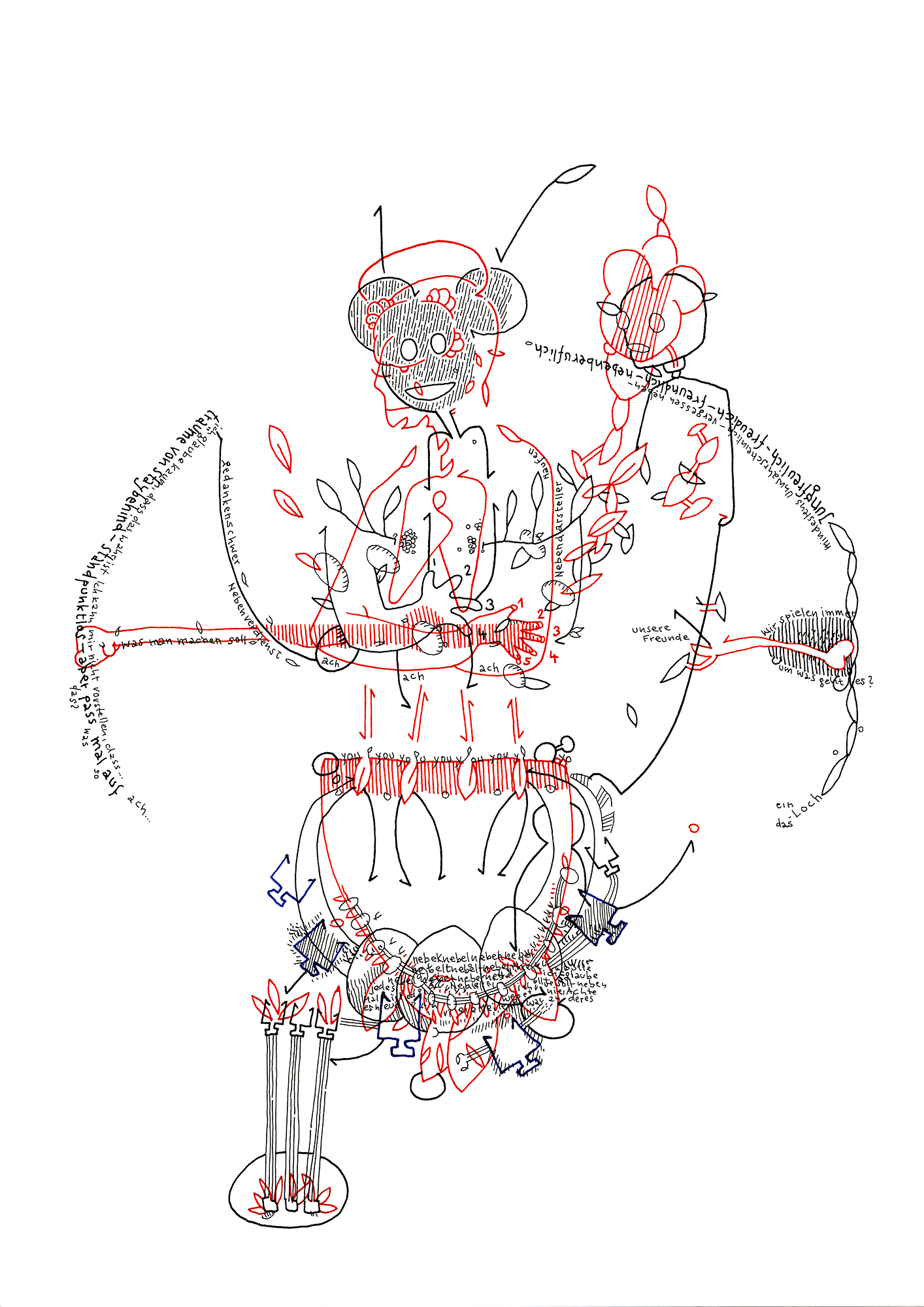 Hannes Kater – Tageszeichnung (Zeichnung/drawing) vom 04.12.2019 (1414 x 2000 Pixel)