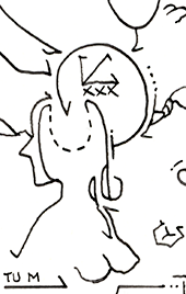 Hannes Kater Detail einer Zeichnung 2026