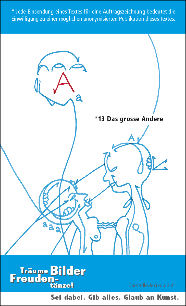 Hannes Kater: Auftragsk&auml;rtchen *13 Das grosse Andere, R&uuml;ckseite, Version von 2010