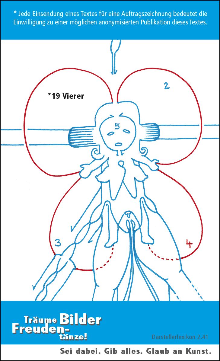 Hannes Kater: Auftragsk&auml;rtchen *19 Feld, R&uuml;ckseite, Version von 2010