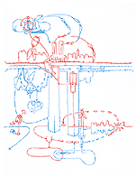 Hannes Kater: Auftragszeichnung Letter Nr. 27_1 - 151x195 Pixel